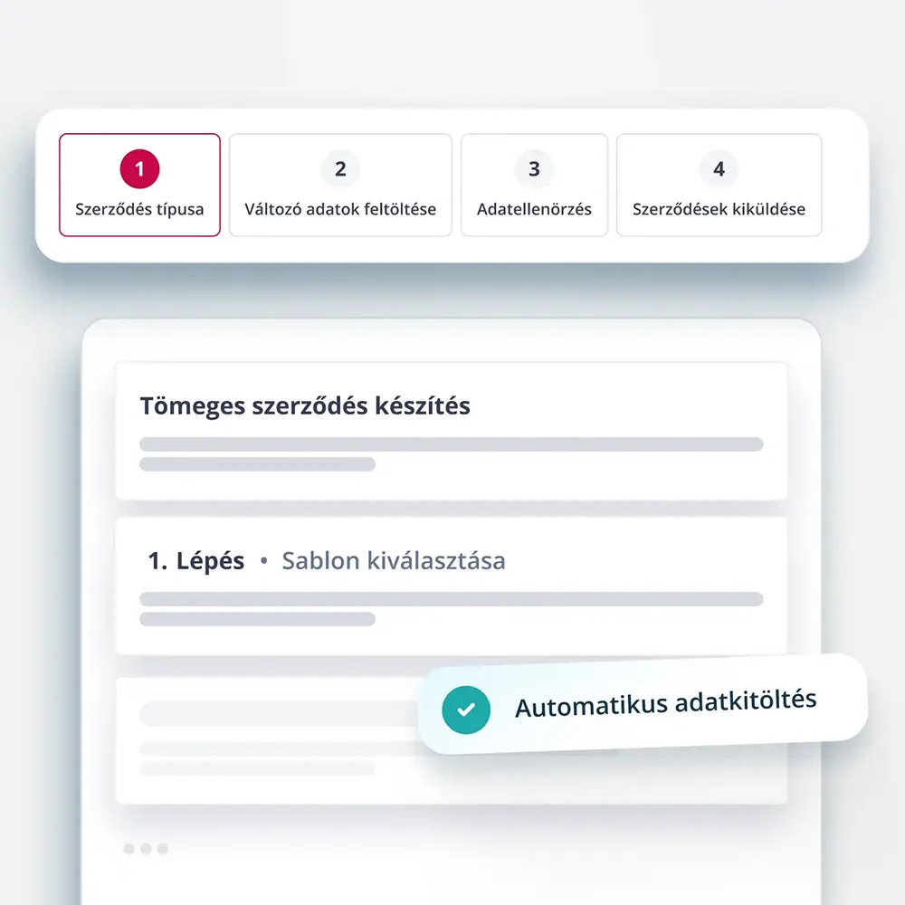 Tömeges szerződésküldés – pipa